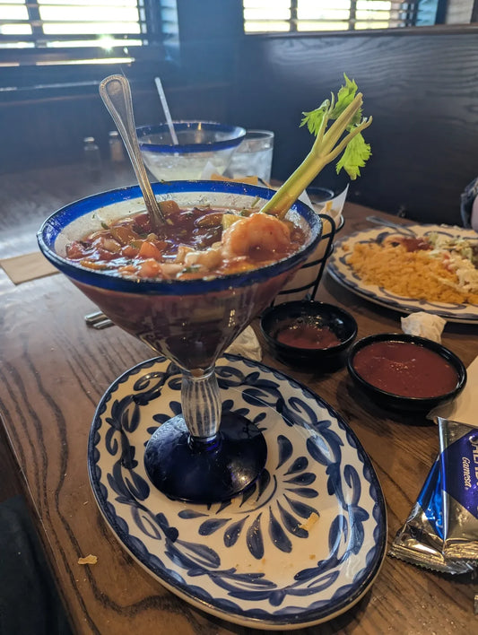 If you've never had a shrimp cocktail at a Mexican restaurant...