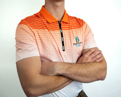 Sligo Performance Quarter-Zip Polo – Sunset Stripe